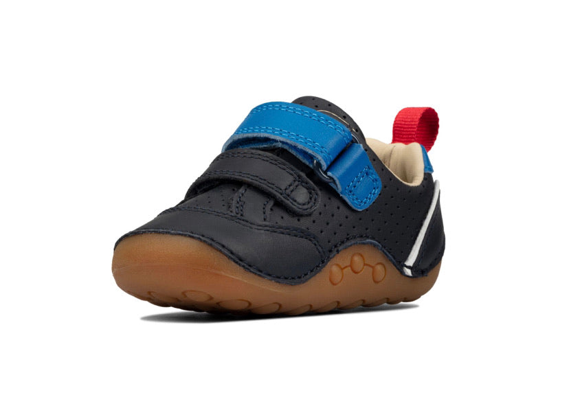 Clarks - Boys Navy Leather Pre-Walker - Tiny Sky T