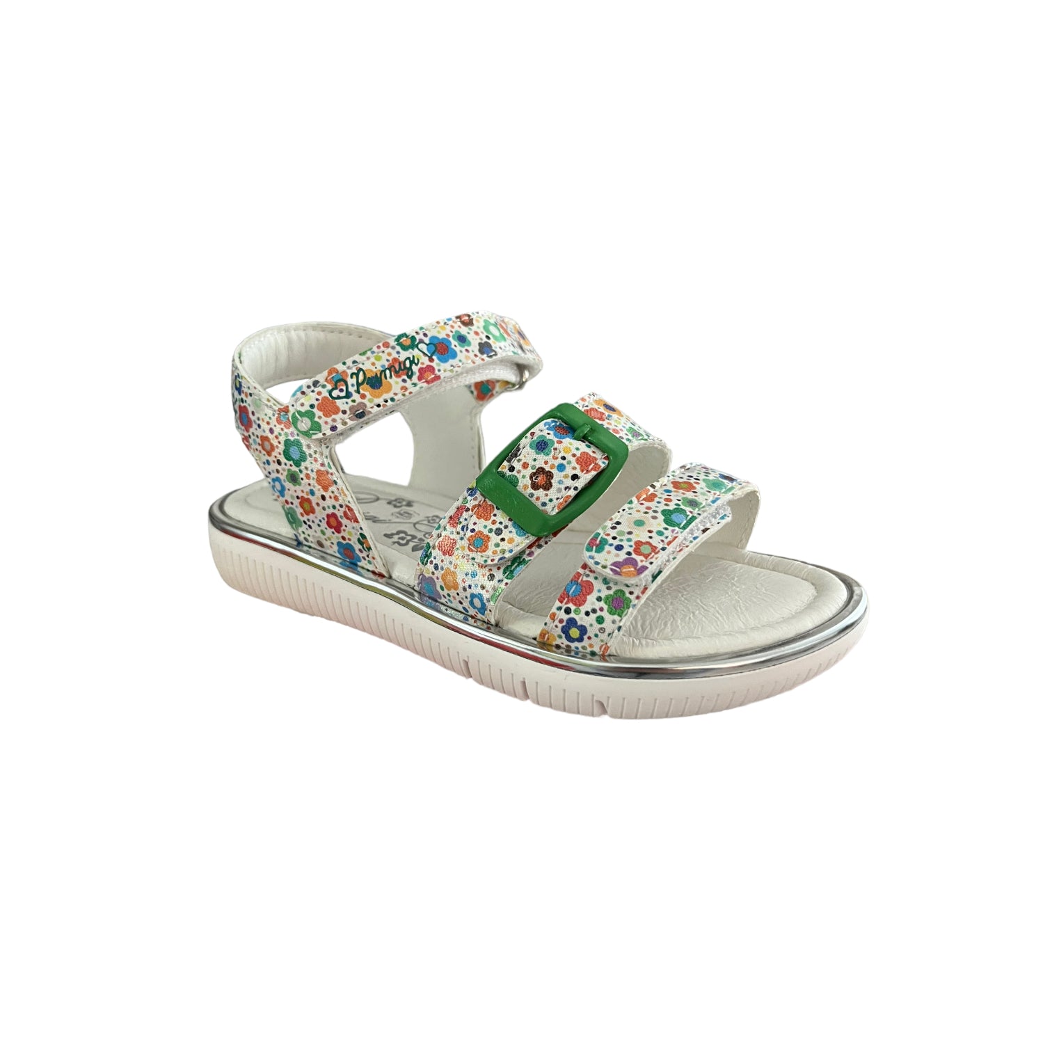 Primigi - Girls white floral leather sandal - 3914122