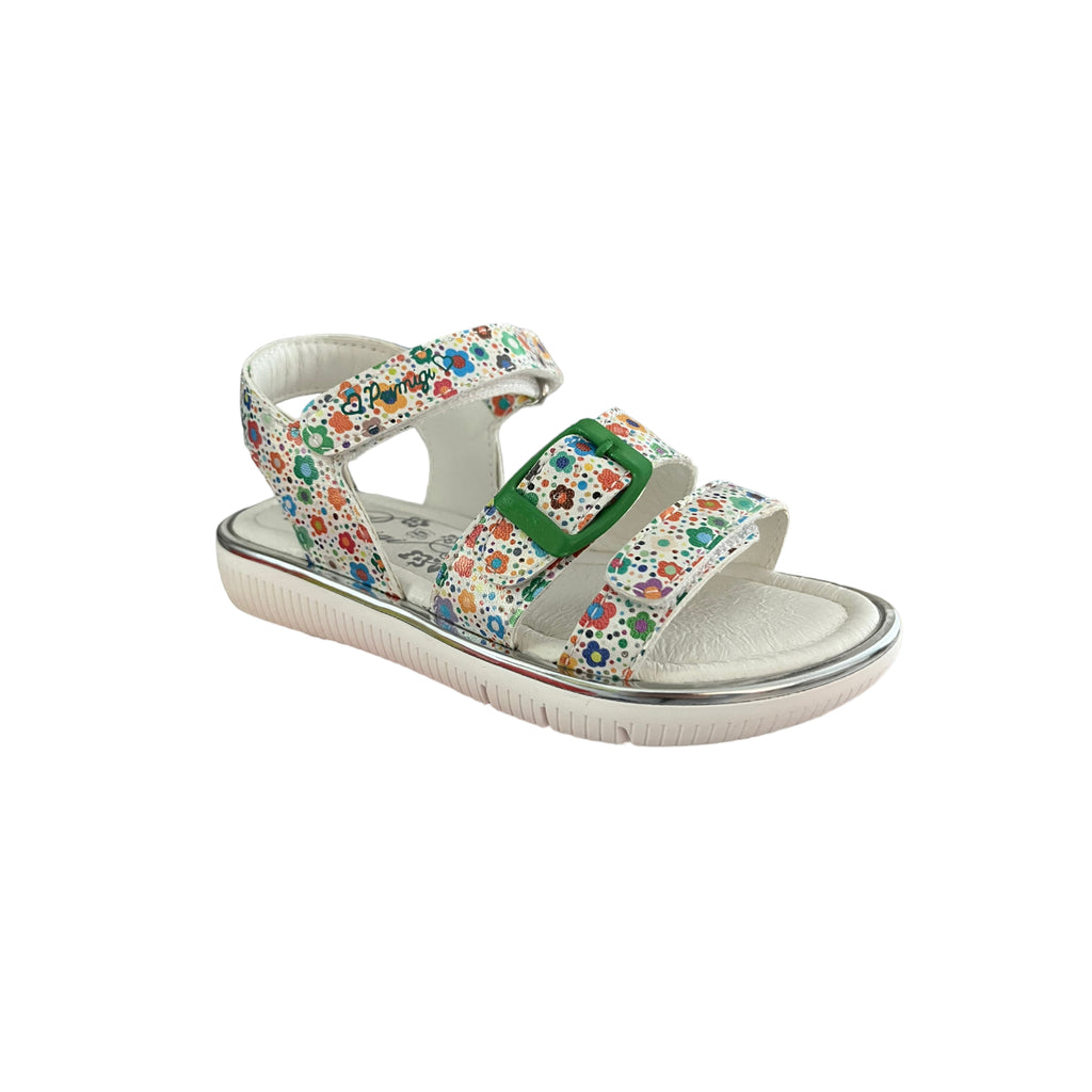 Primigi - Girls white floral leather sandal - 3914122