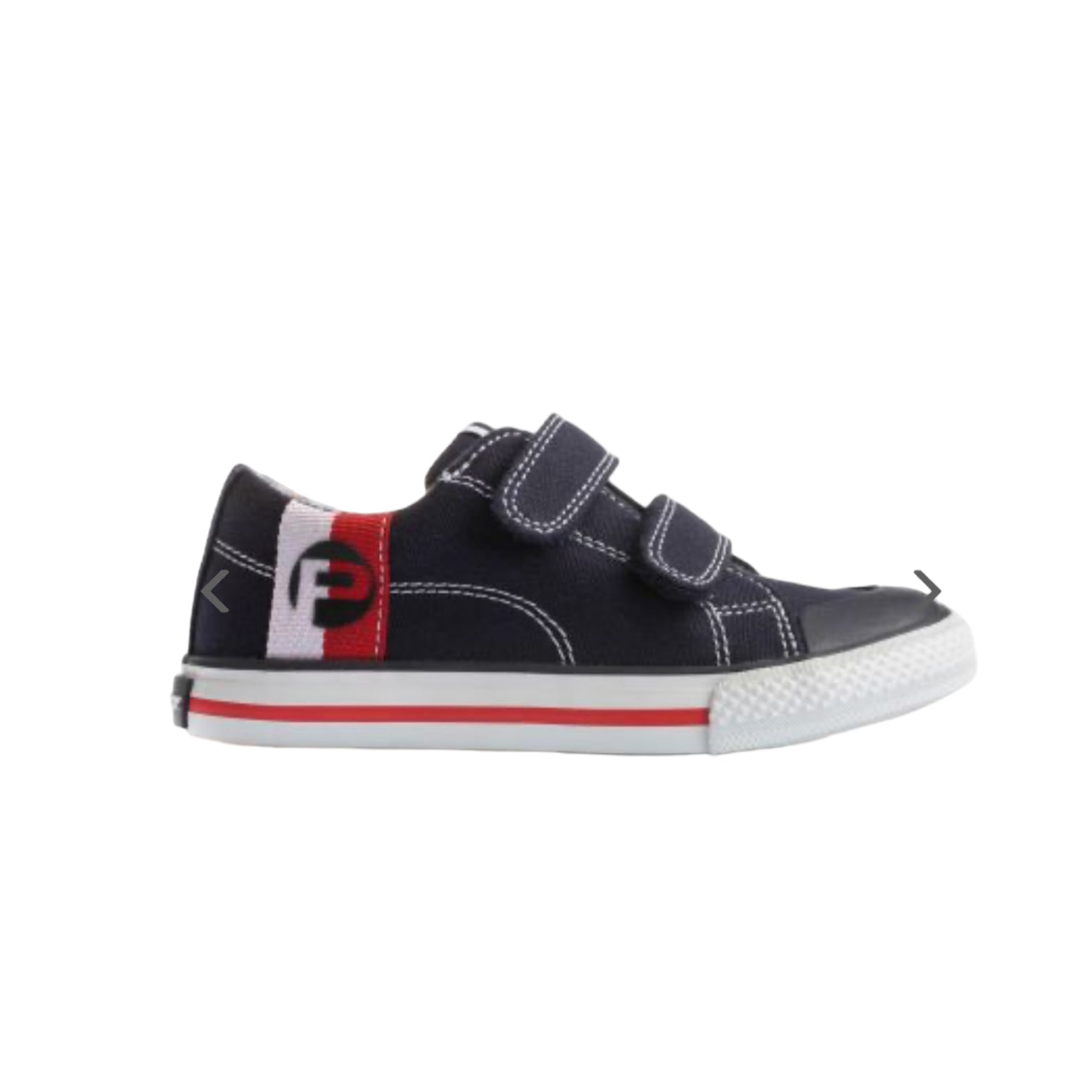 Pablosky- Boys Navy/Red Trainer with a Velcro strap