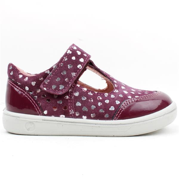 Ricosta - Girls plum heart shoe - Winny