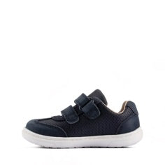 Clarks - Boys Navy Leather Shoe - Flash Beau T