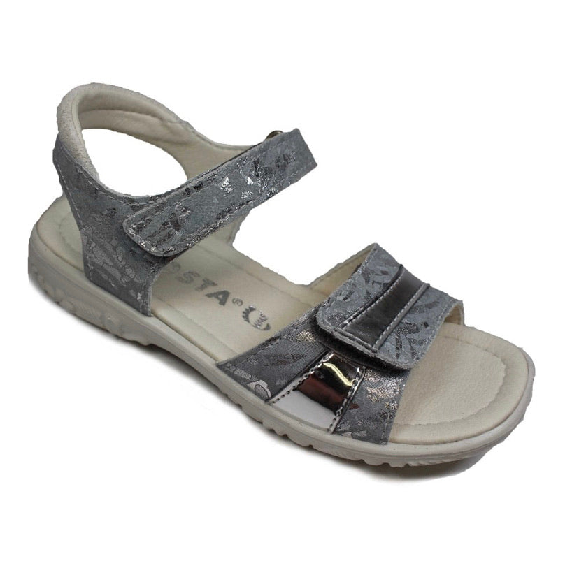 Ricosta - Girls Marie Silver & Grey Sandal
