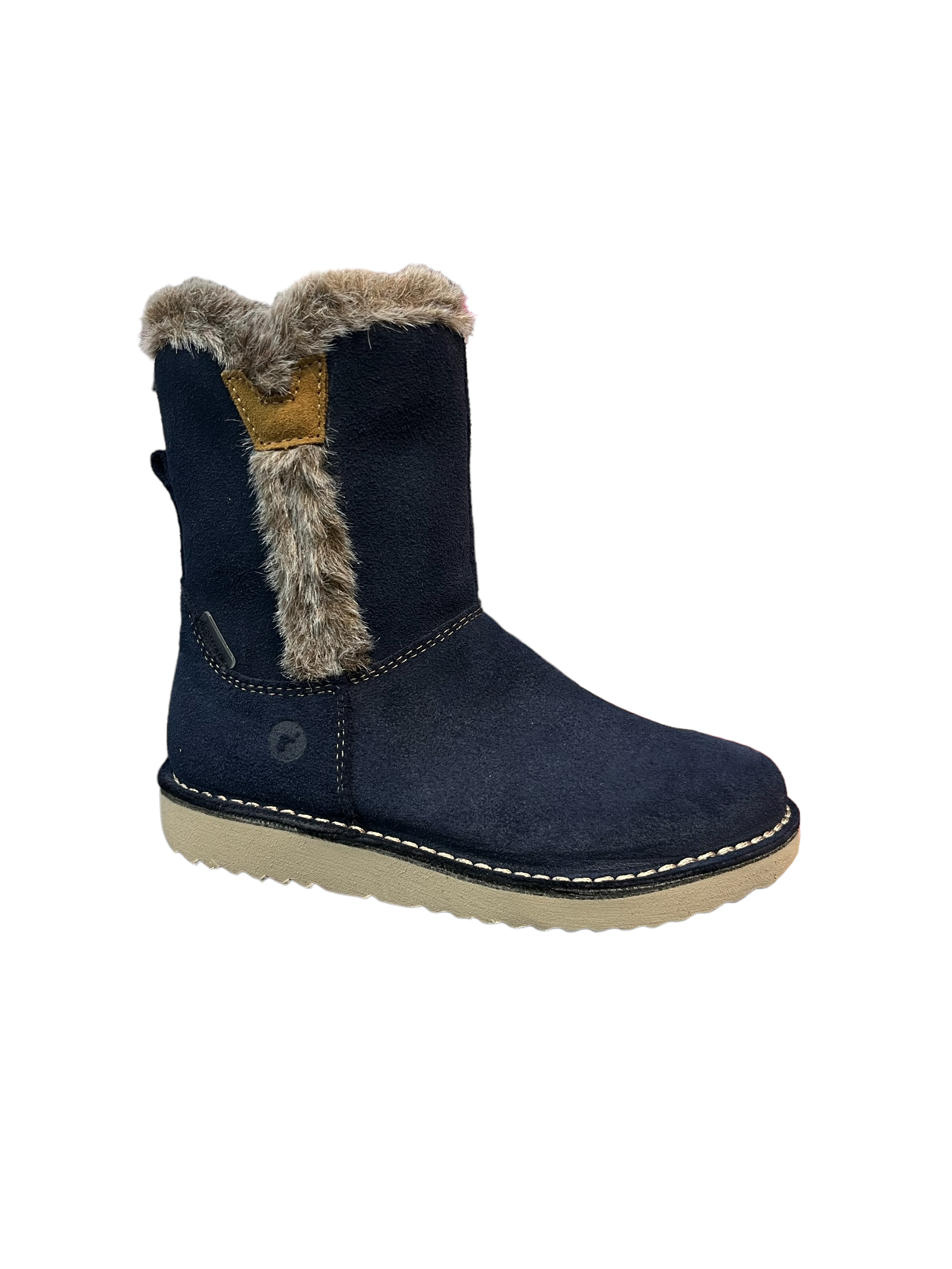 Ricosta - Girls navy fur boot - Rimma