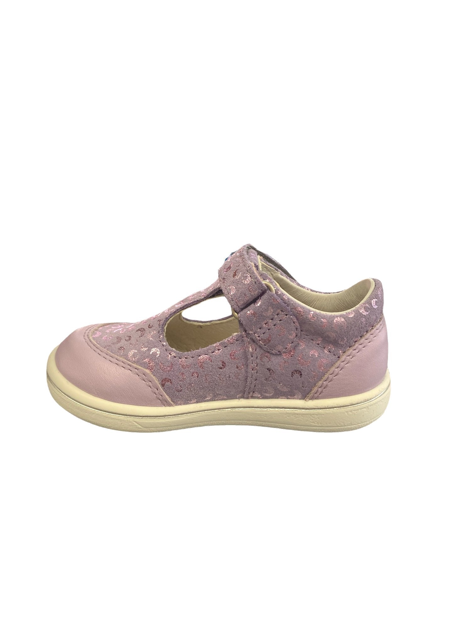 Ricosta- Girls- WINNY- Purple T-Bar Shoe- Moons
