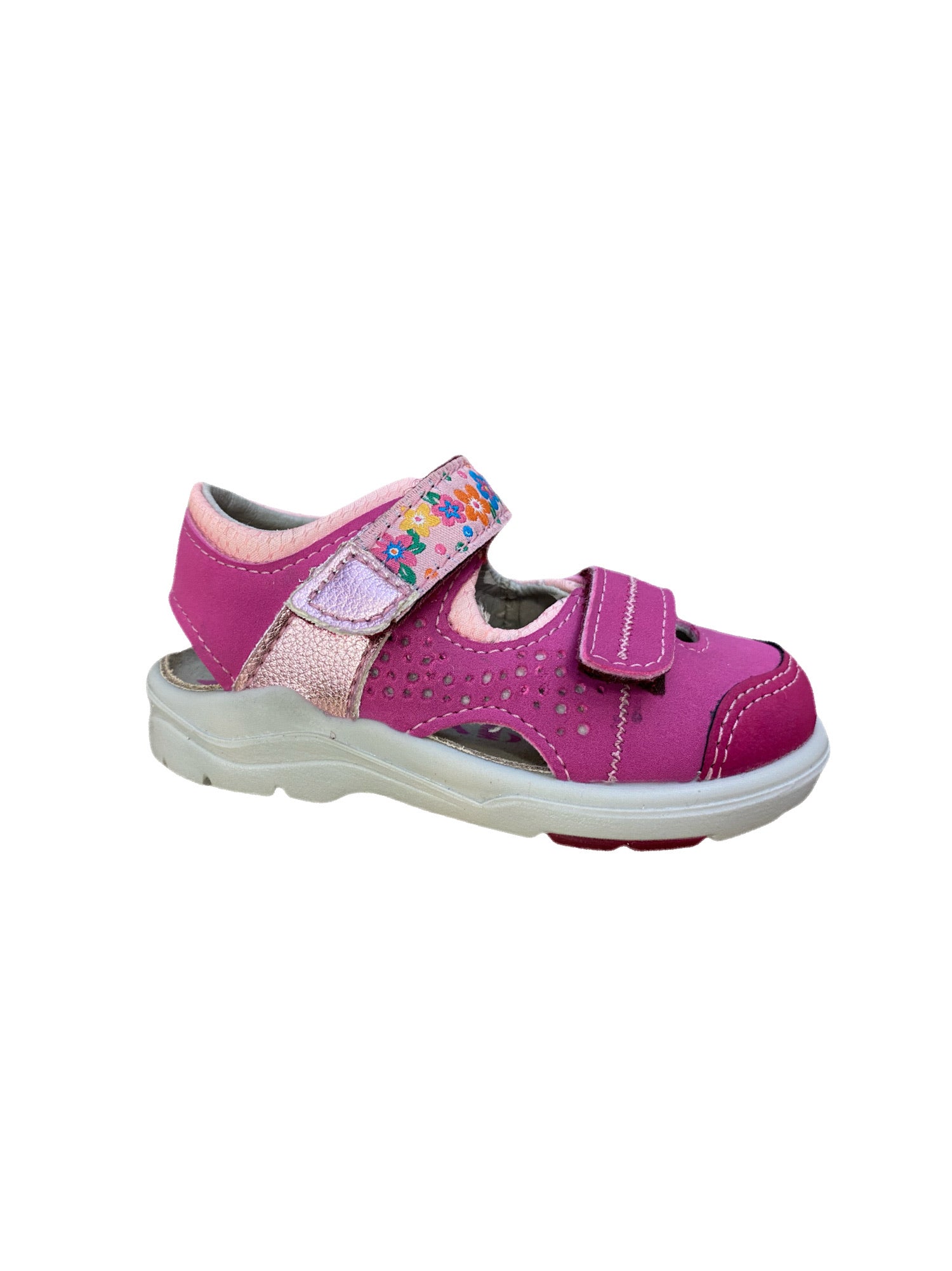 Ricosta - Girls Pink DOBBY Sandal - Rosada