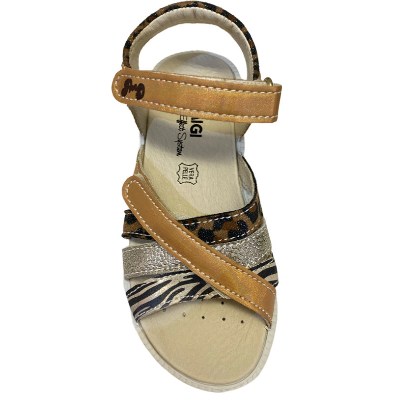 Primigi - GirlsGold Cheetah Print Sandal
