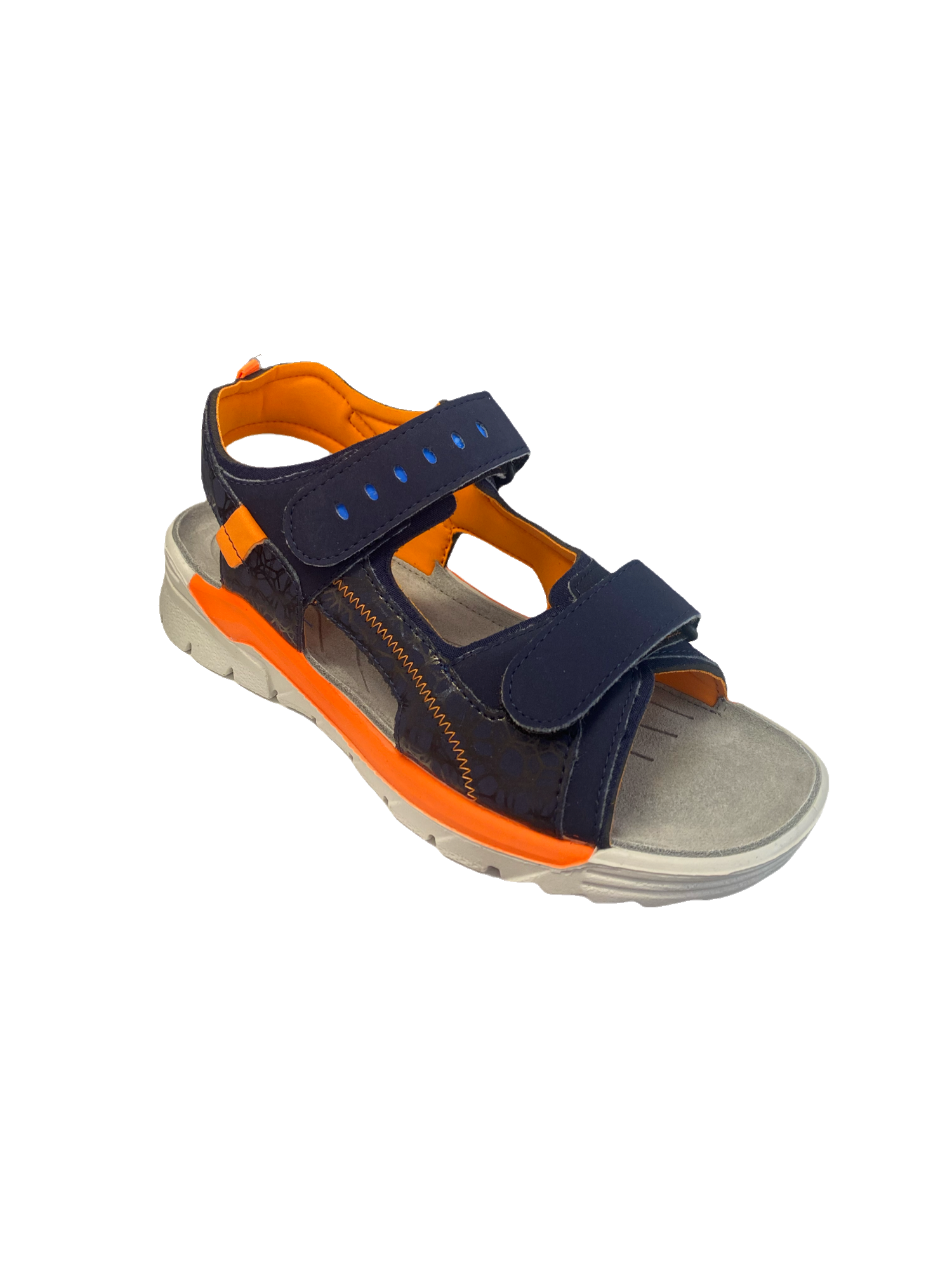 Ricosta - Boys - TAJO- Navy & Orange Sandal