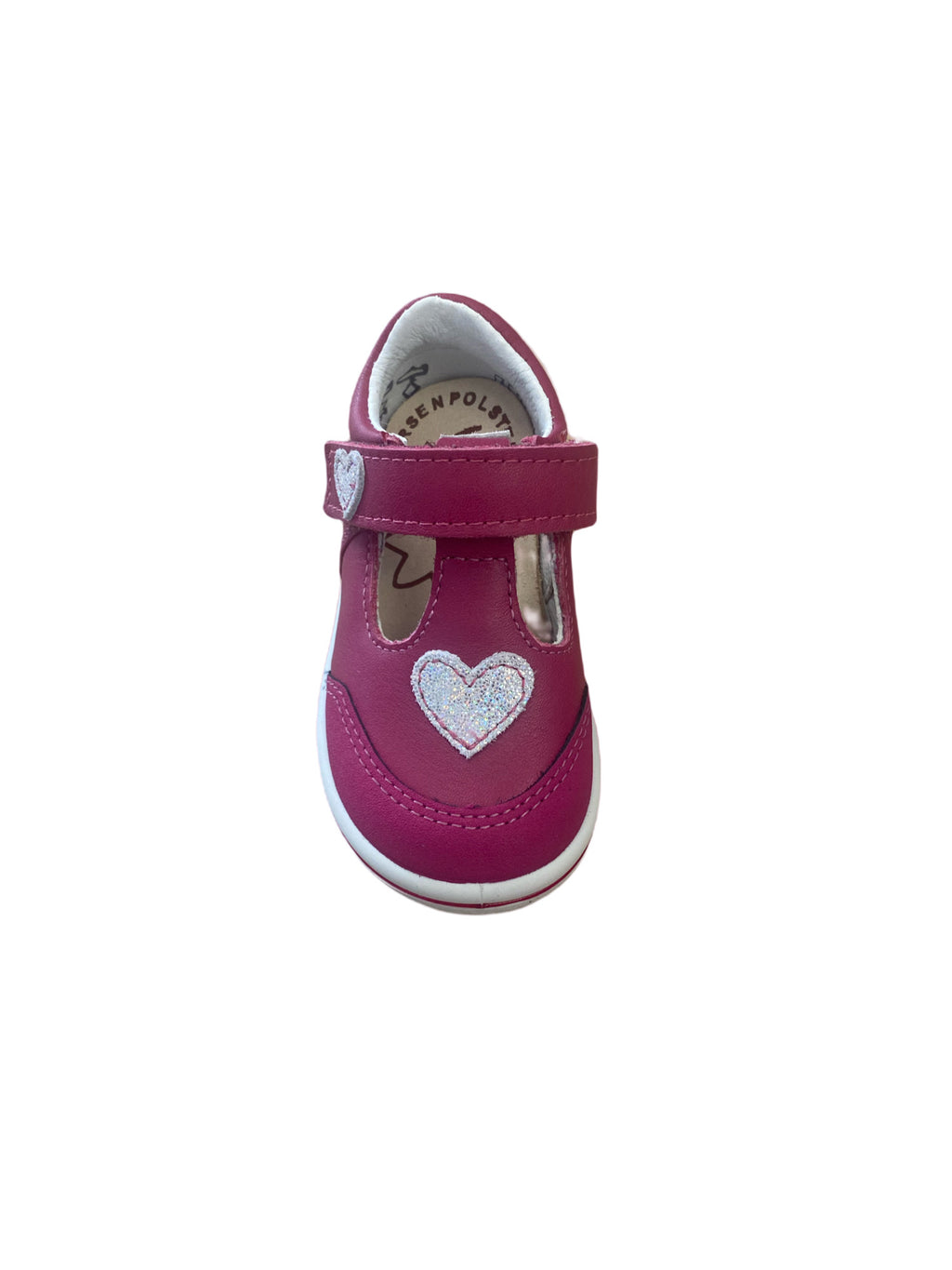 Ricosta- Girls- ODILE- Dark Pink T-Bar Shoe- Swan Detail