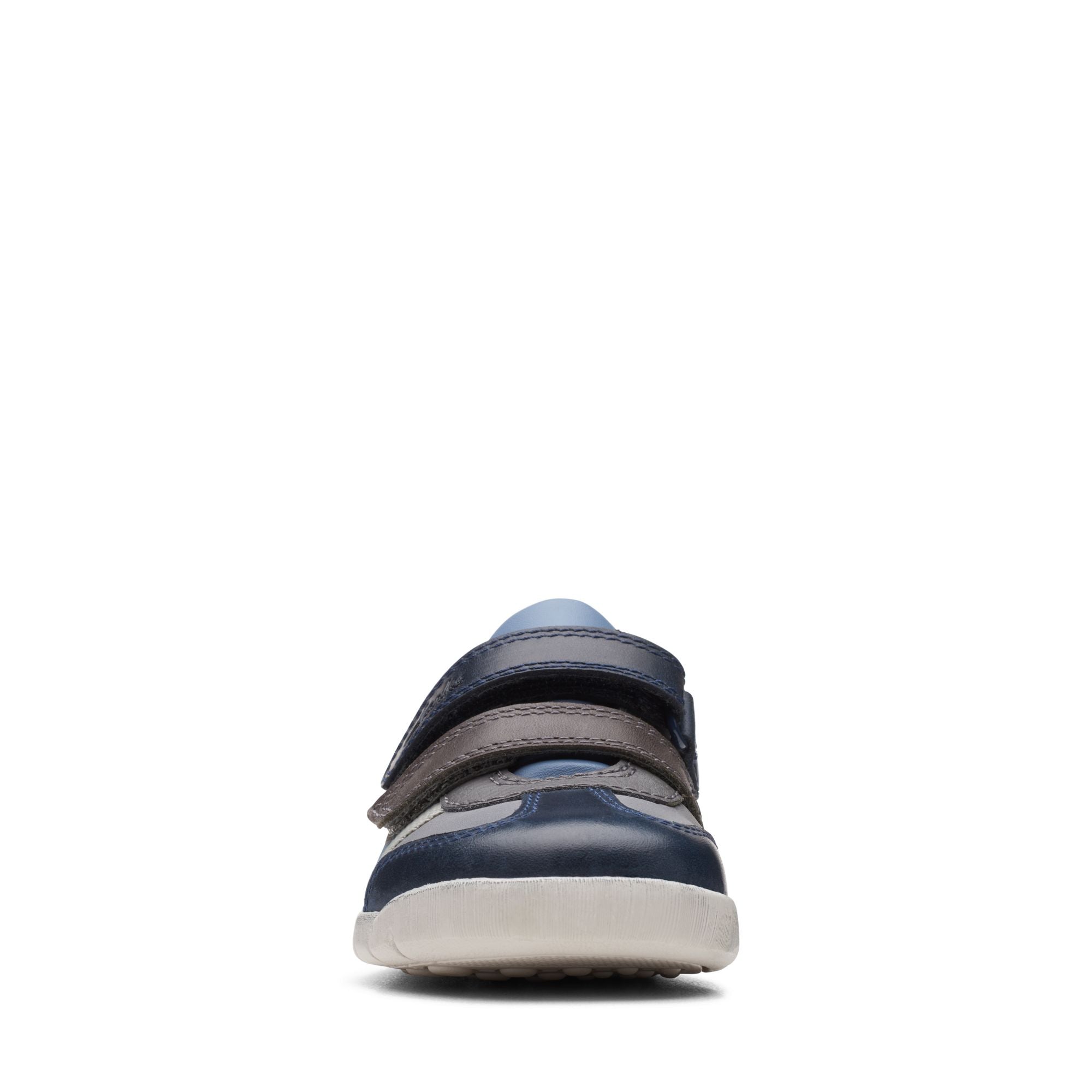 Clarks - Boys navy combi shoe - Den stripe