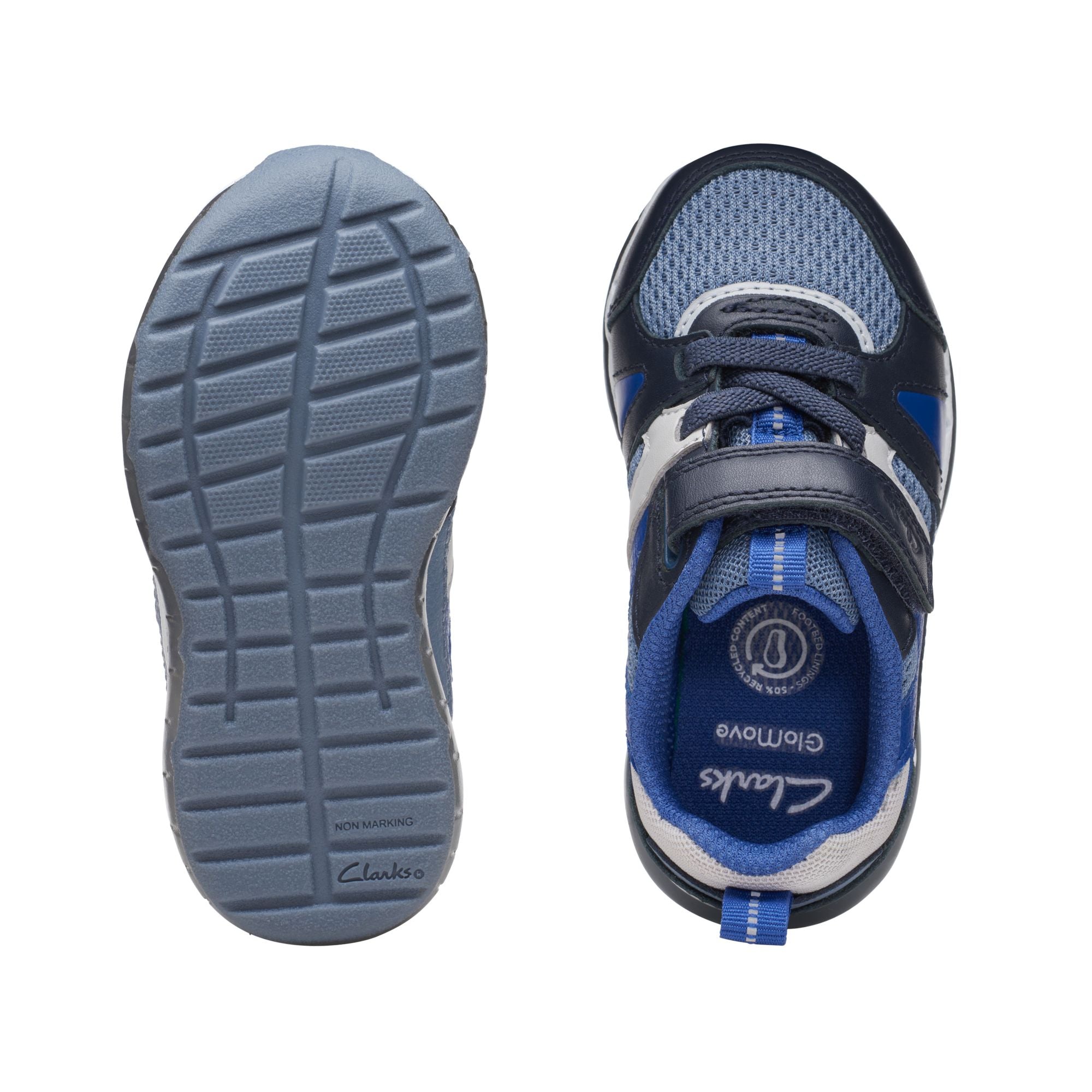 Clarks - Boys blue combi runner - Spark Flash T