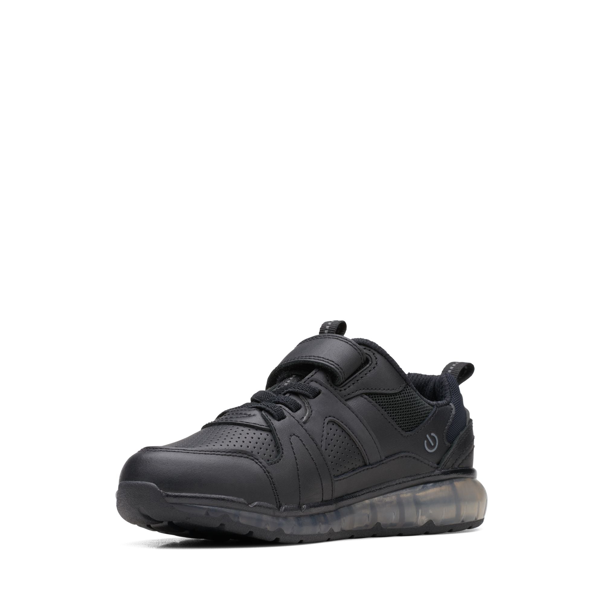 Clarks - Lightup Black School Shoes - SparkBeam0