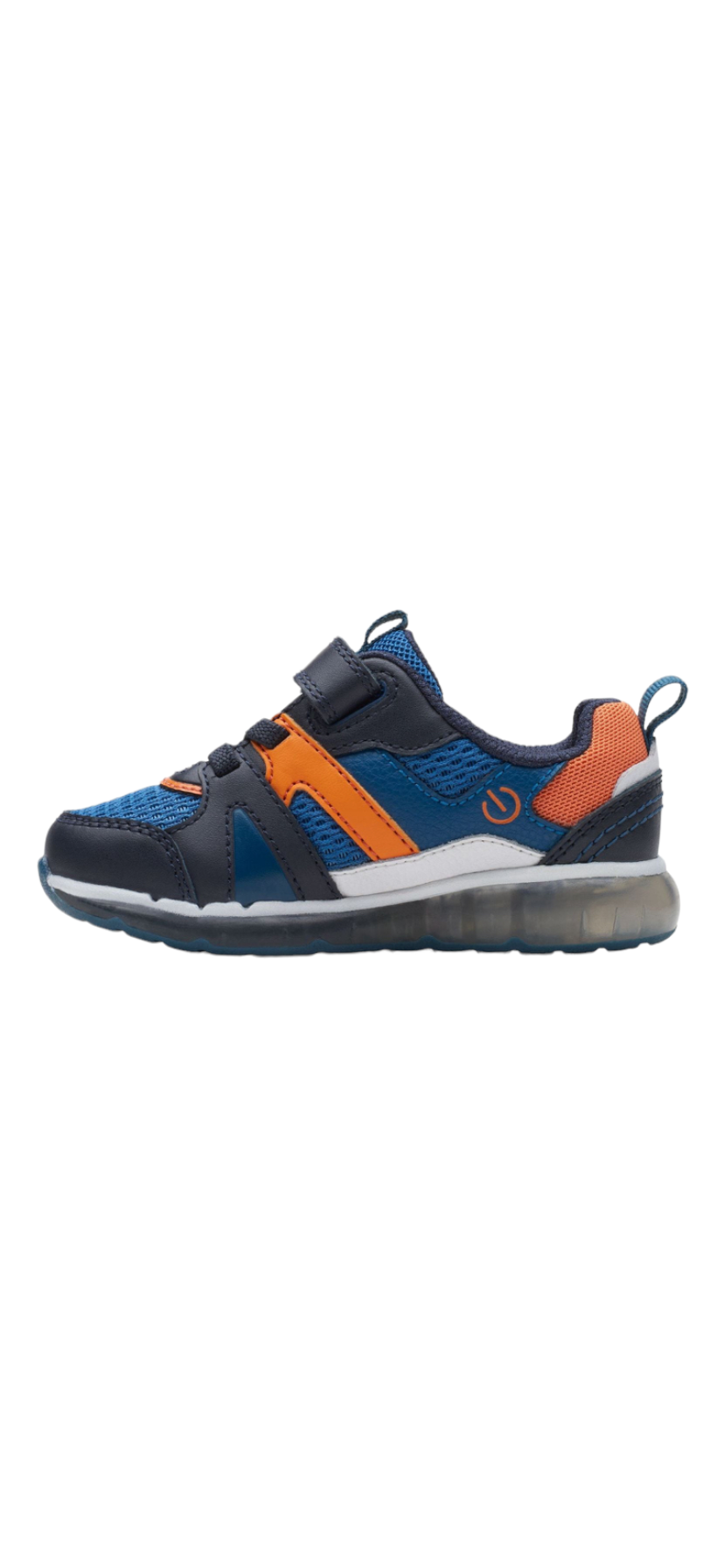 Clarks - Boys blue/orange/navy trainer - Spark flash T