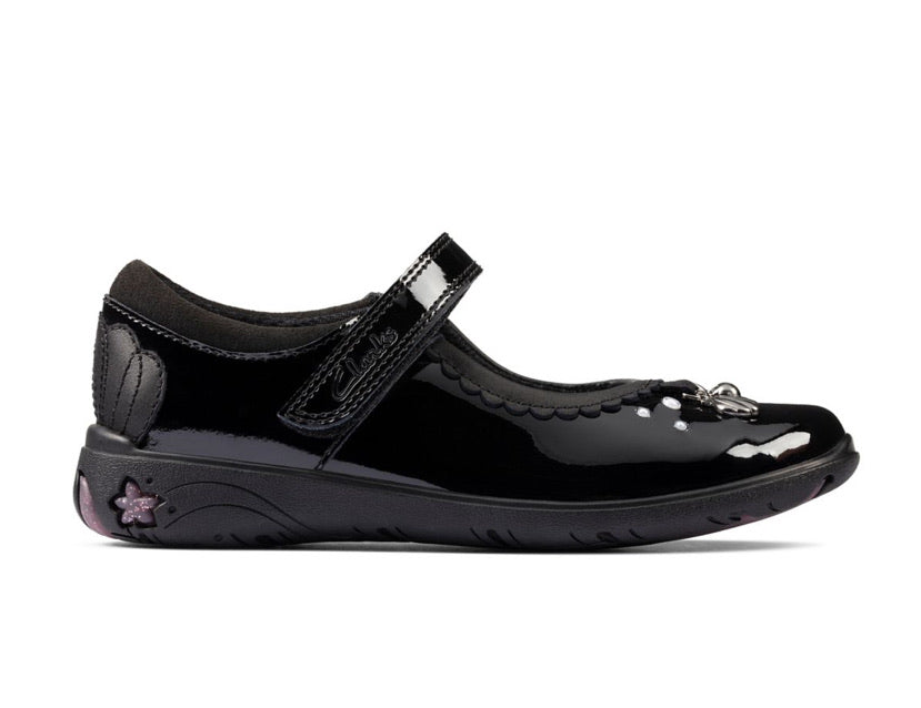 Clarks - Girls Sea Shimmer Patent Shoes