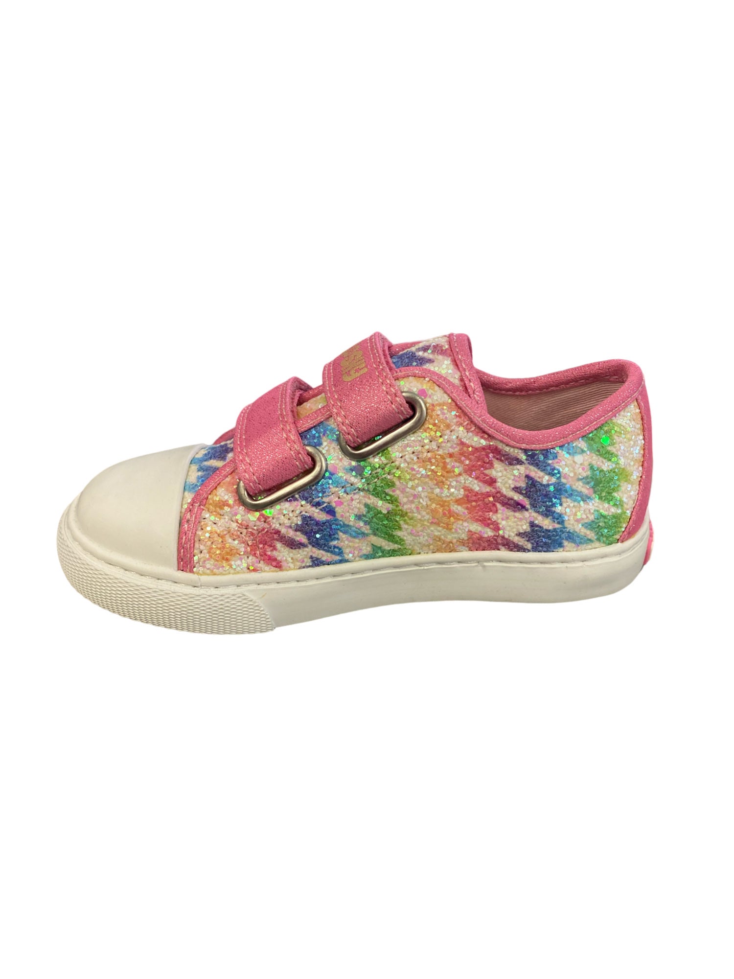 Pablosky - Girls - Multi-Colour Glitter Velcro Canvas Shoe