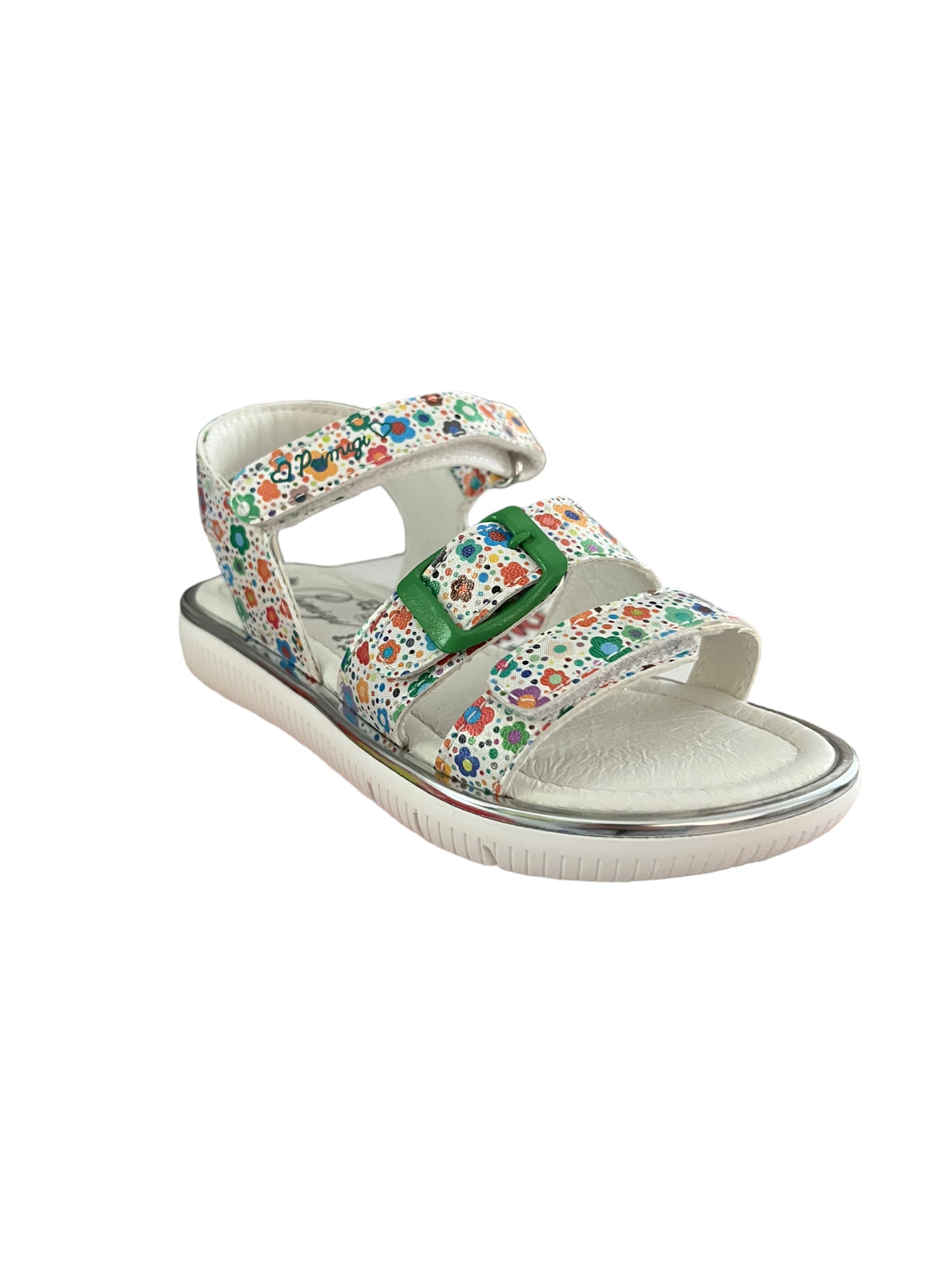 Primigi - Girls white floral leather sandal - 3914122