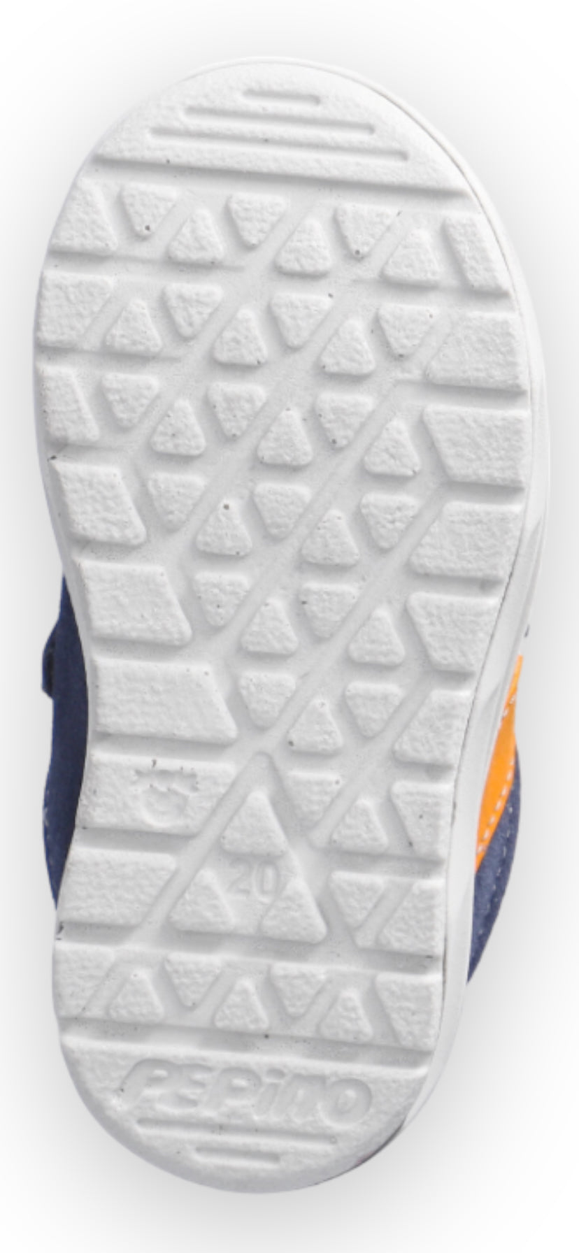 Ricosta - Boys navy, orange/blue stripe shoe - JACI