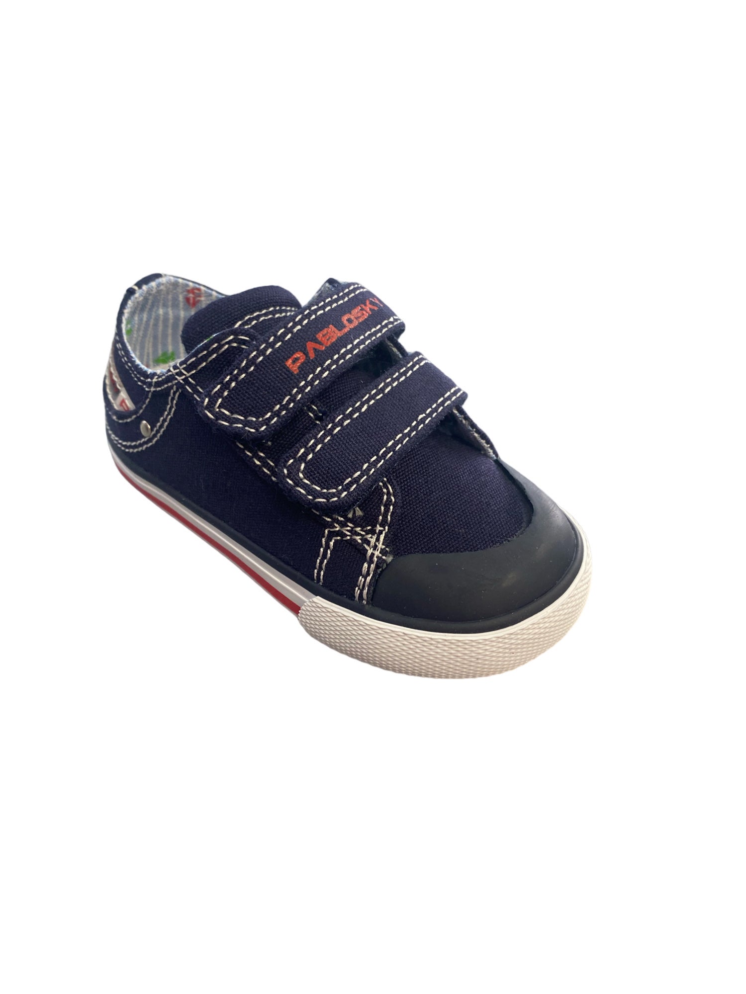 Pablosky -Boys - Navy Canvas Shoe