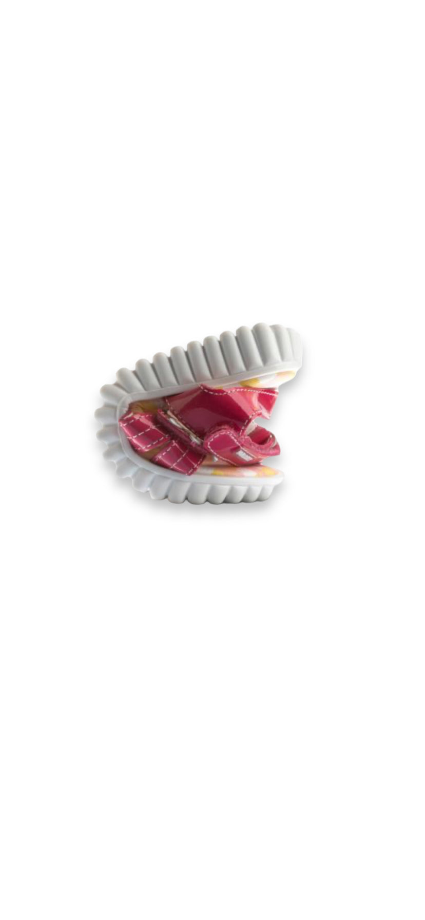 Pablosky -  Girls pink patent daisy sandal - 418769