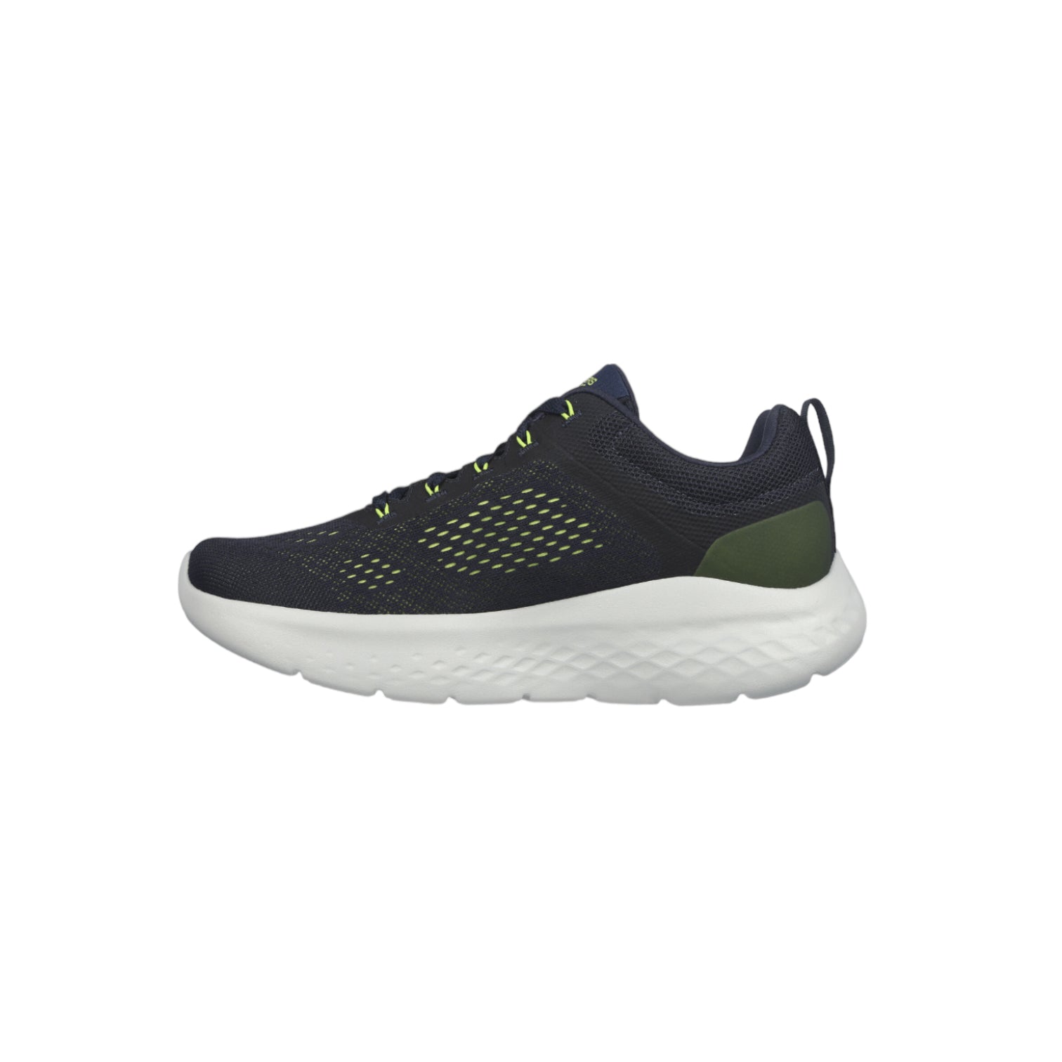 Skechers - Mens navy/lime runner - Go run lite