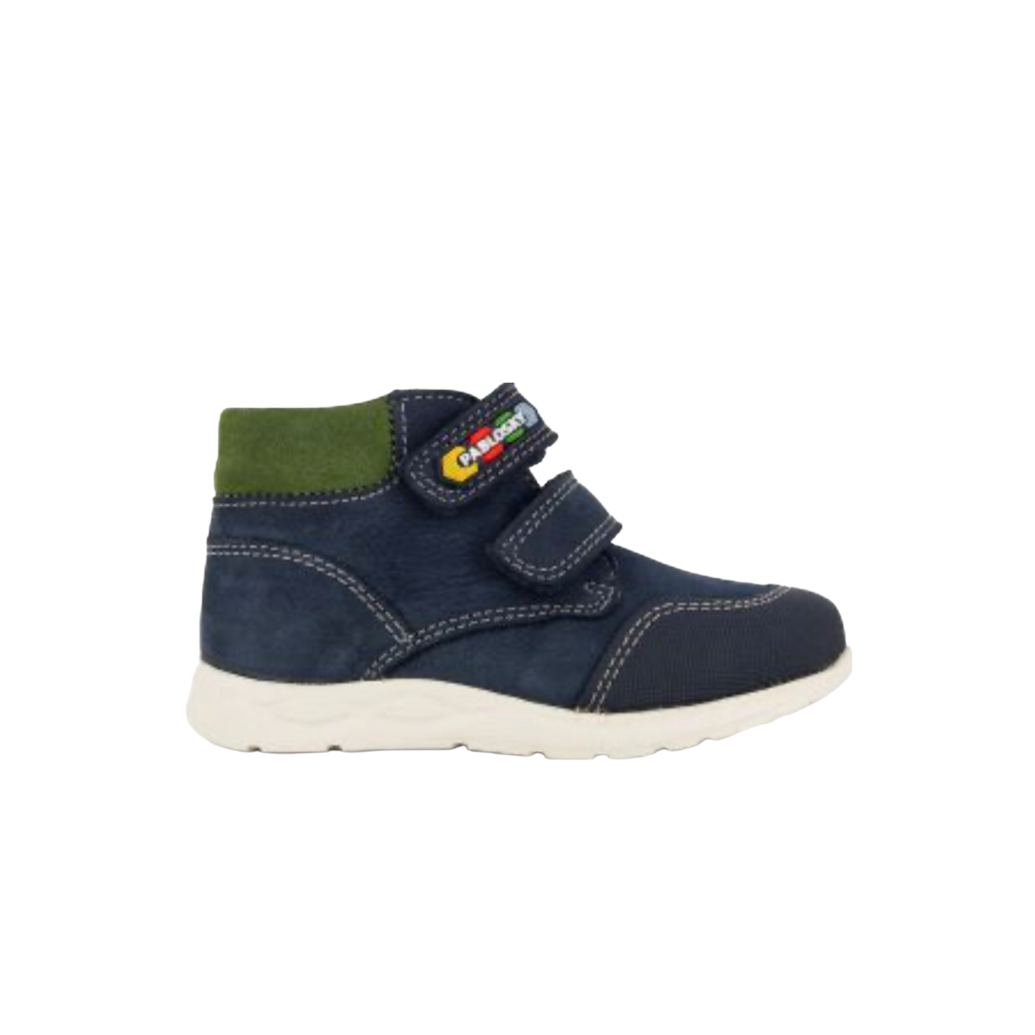 Pablosky- Boys navy/green boot - 022820