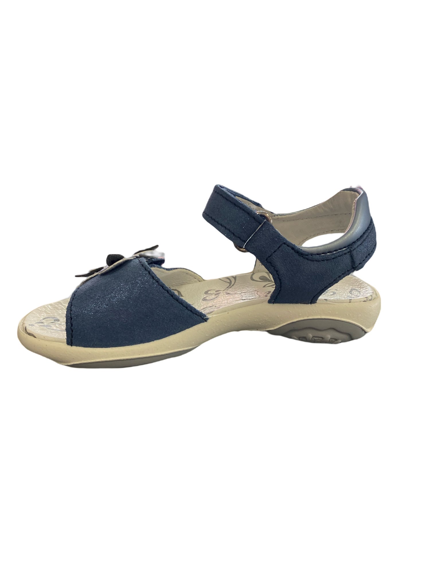 Primigi - Girls Demin Blue Sandel with Sparkle- Flower