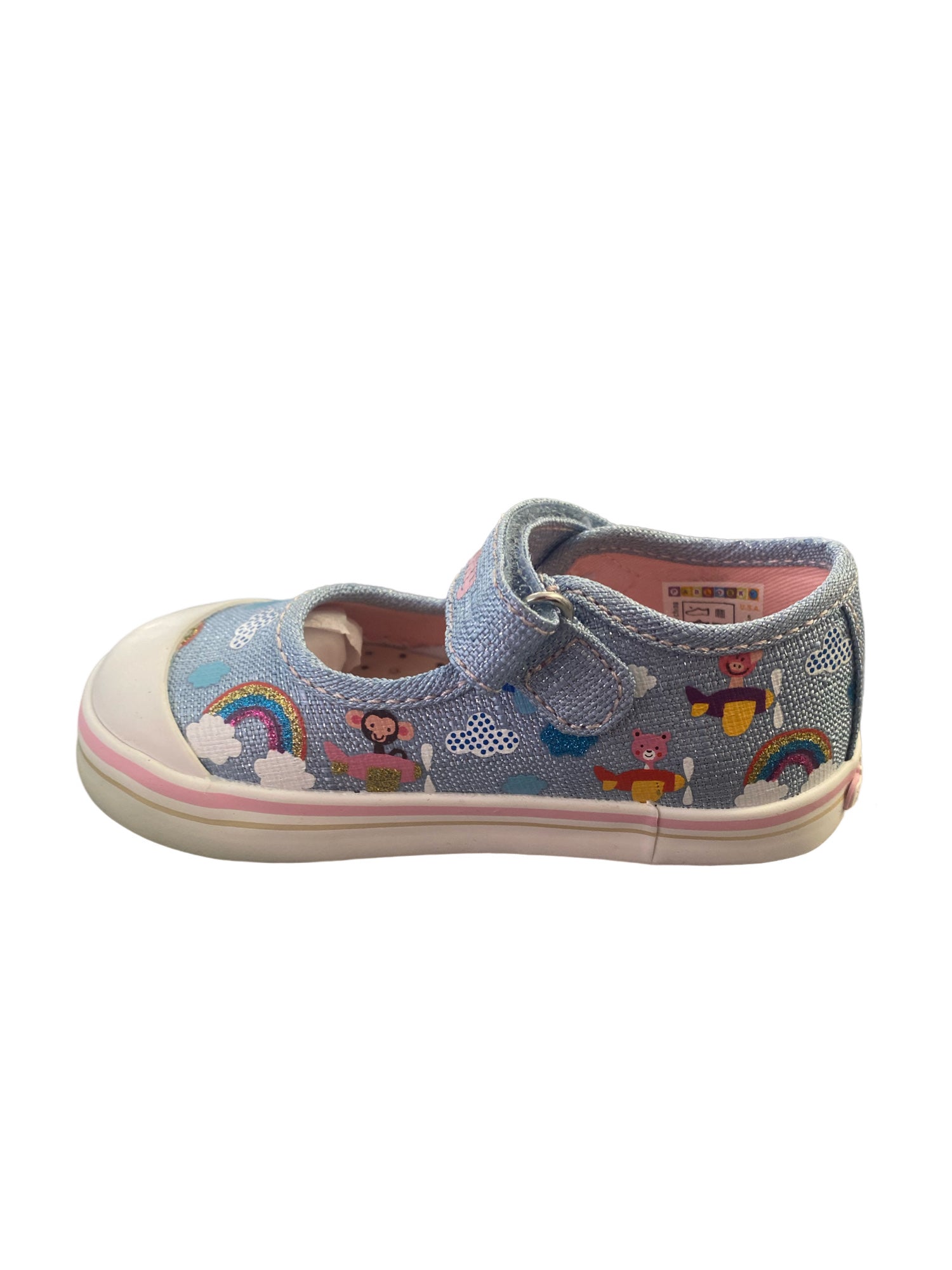 Pablosky- Girls - Blue Canvas Shoe - Velcro Strap