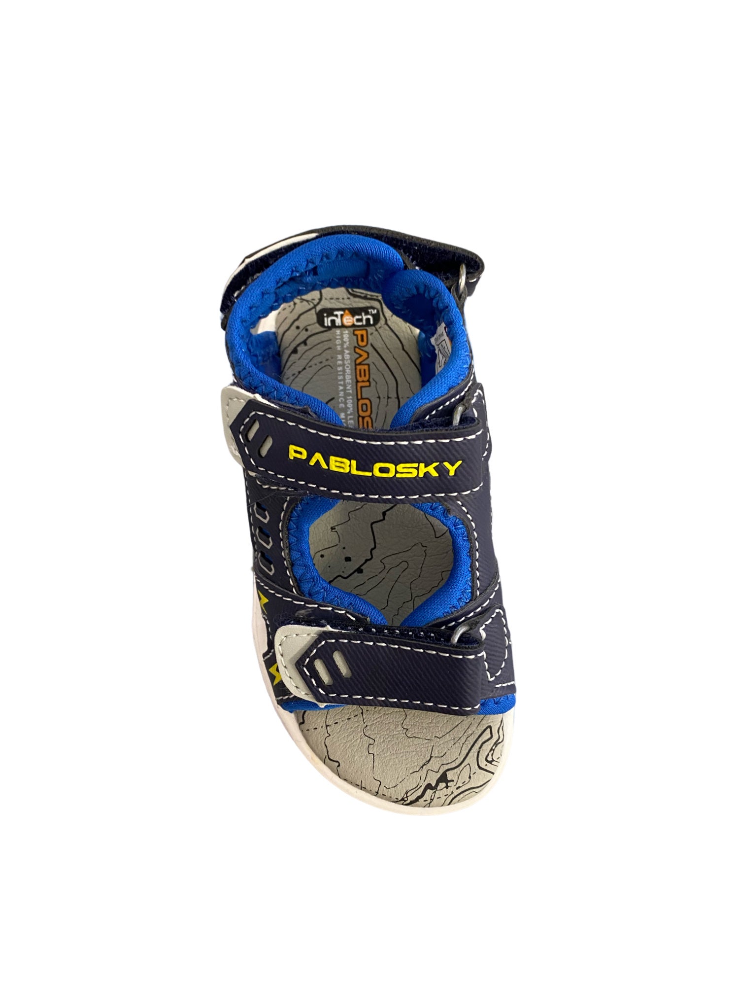 Pablosky - Boys - Navy & Blue Velcro Sandal
