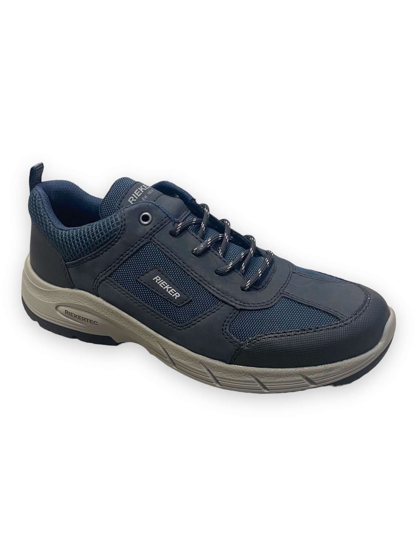 Rieker - Mens navy lace shoe - 19124-14