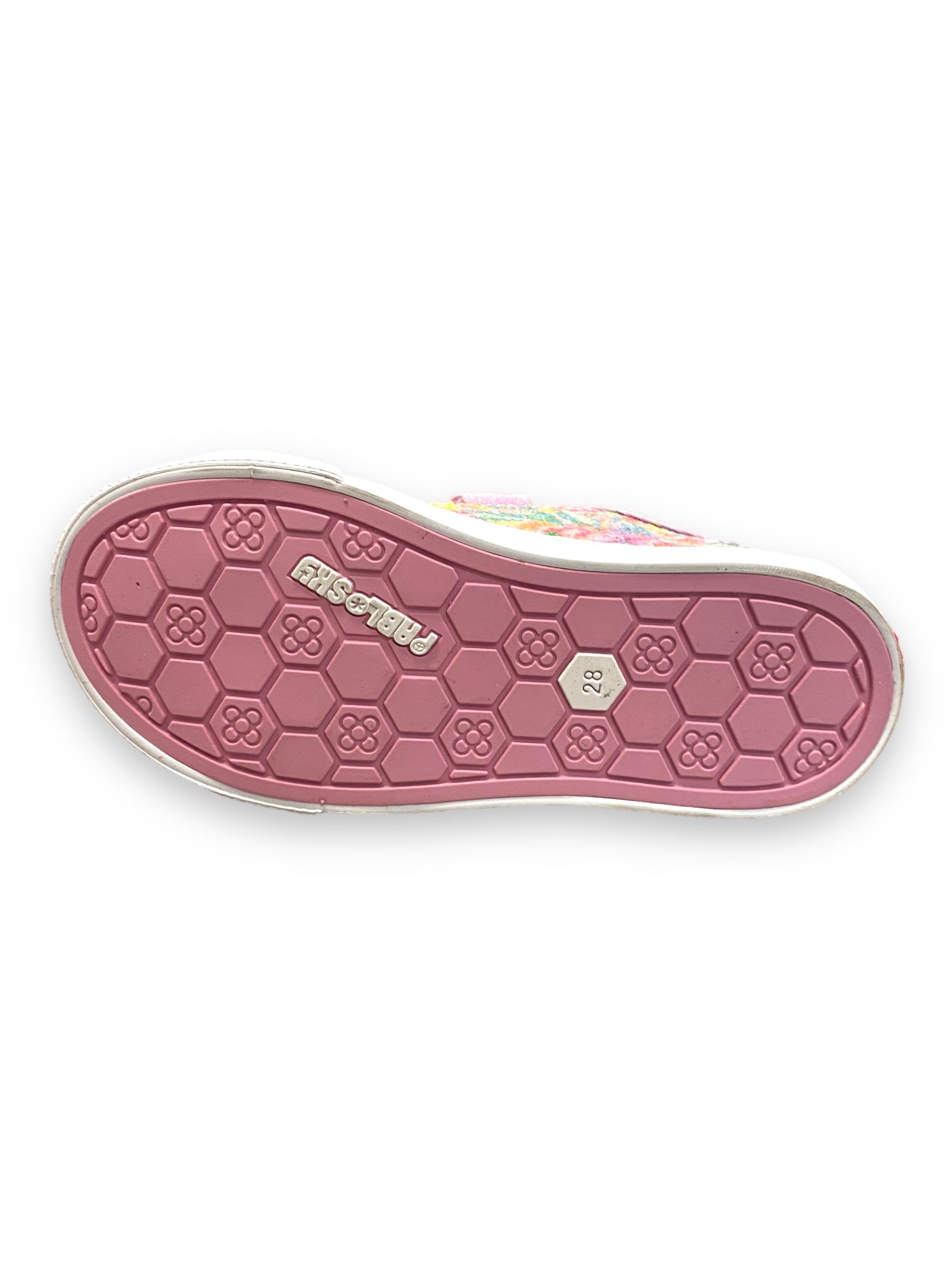 Pablosky - Girls multi colour shoe - Canvas pink glitter