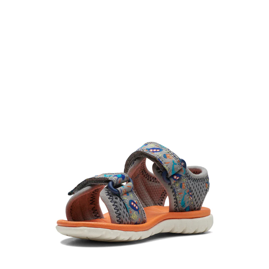 Clarks - Boys Grey sandal - Surfing Tide