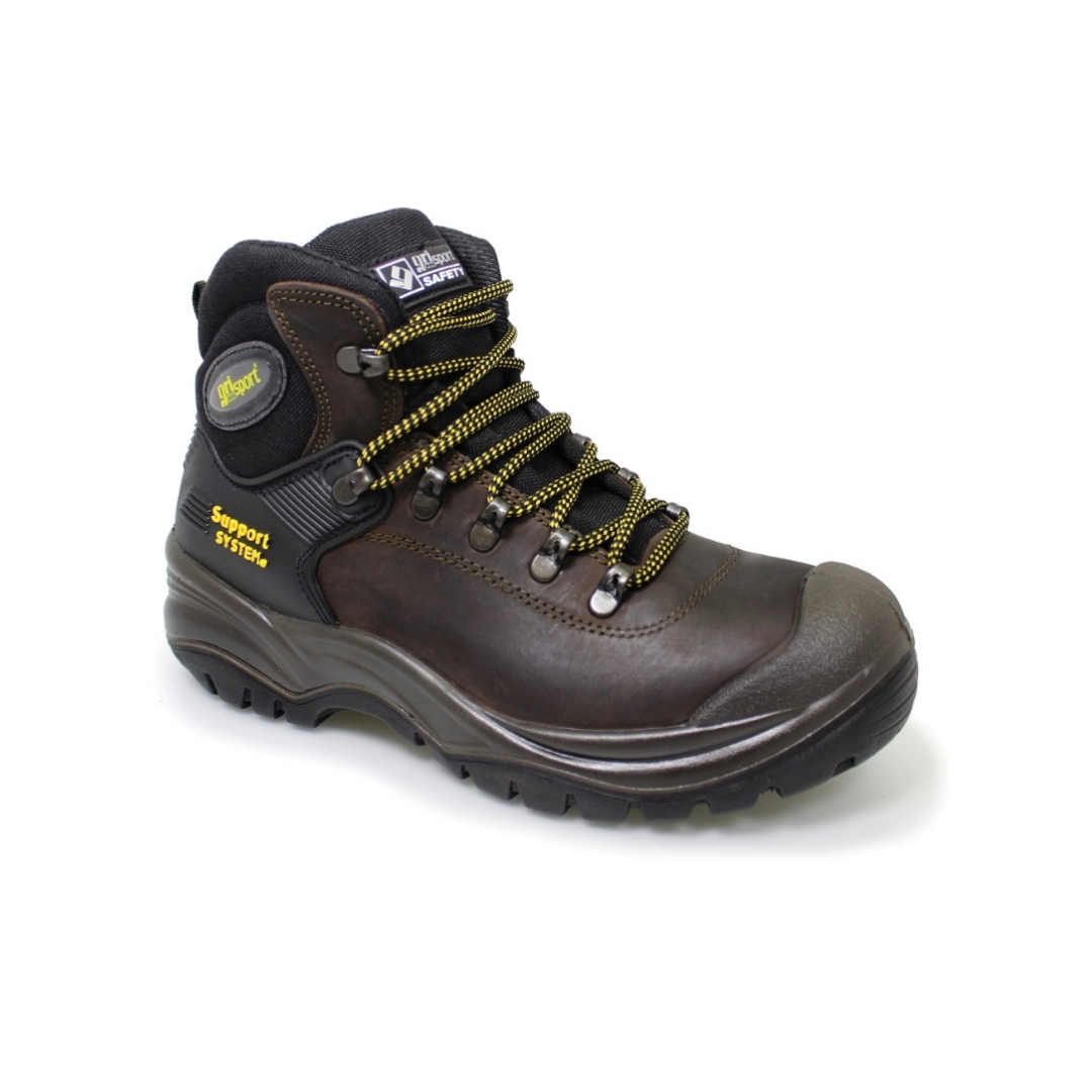 Grisport - Mens brown steel-toe work boot - Contractor
