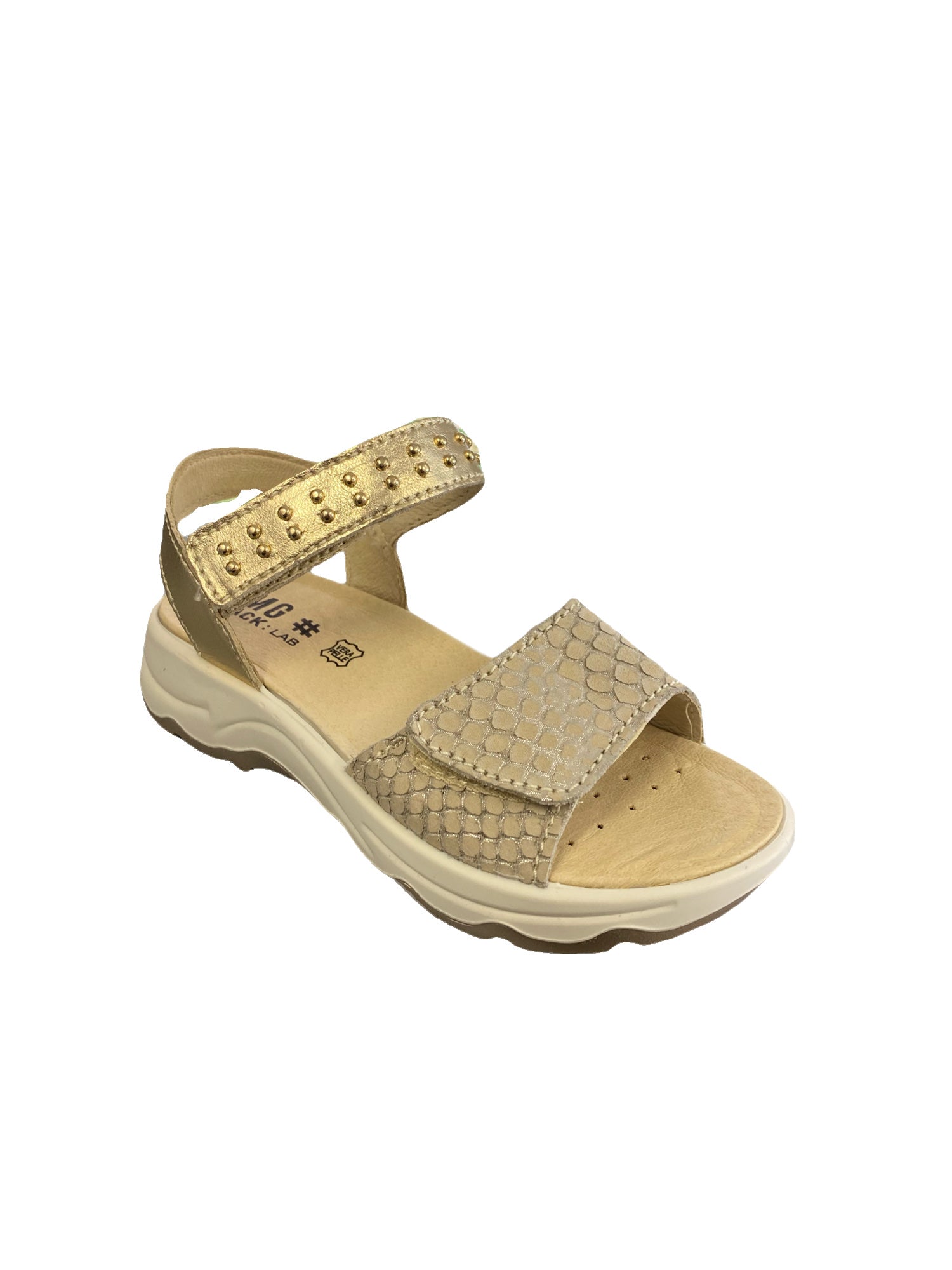 Primigi - Girls Gold Sandal with Bead Detail