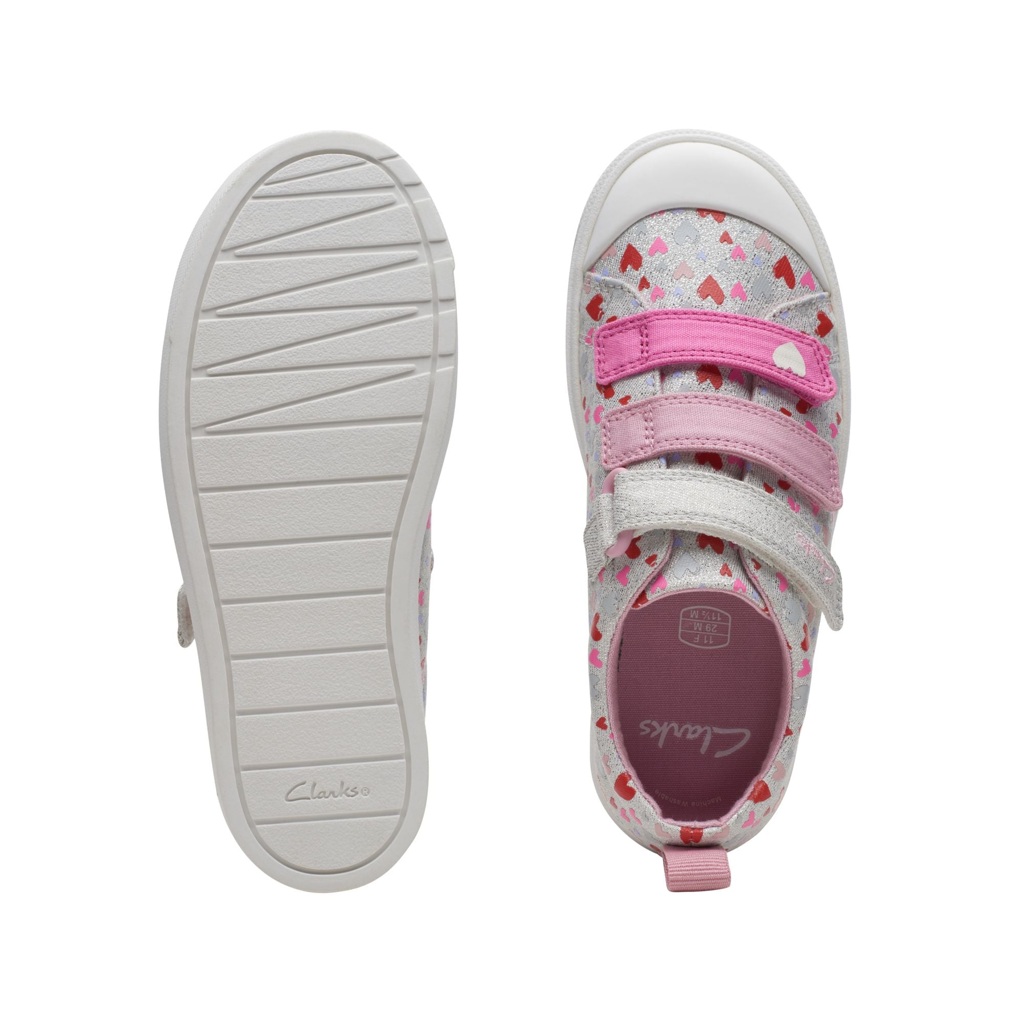 Clarks - Girls cotton canvas shoe - City Vibe K