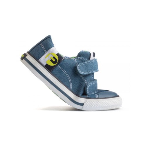 Pablosky- Boys Light Blue Denim Trainer with Velcro straps - 972410