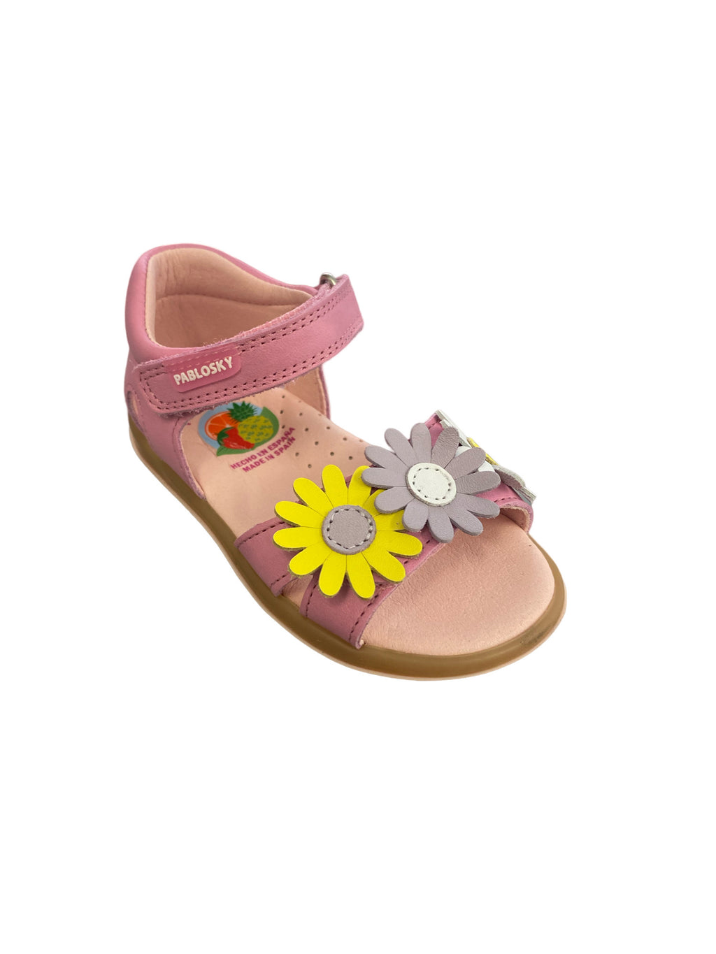 Pablosky - Girls Pink Flowers Sandals