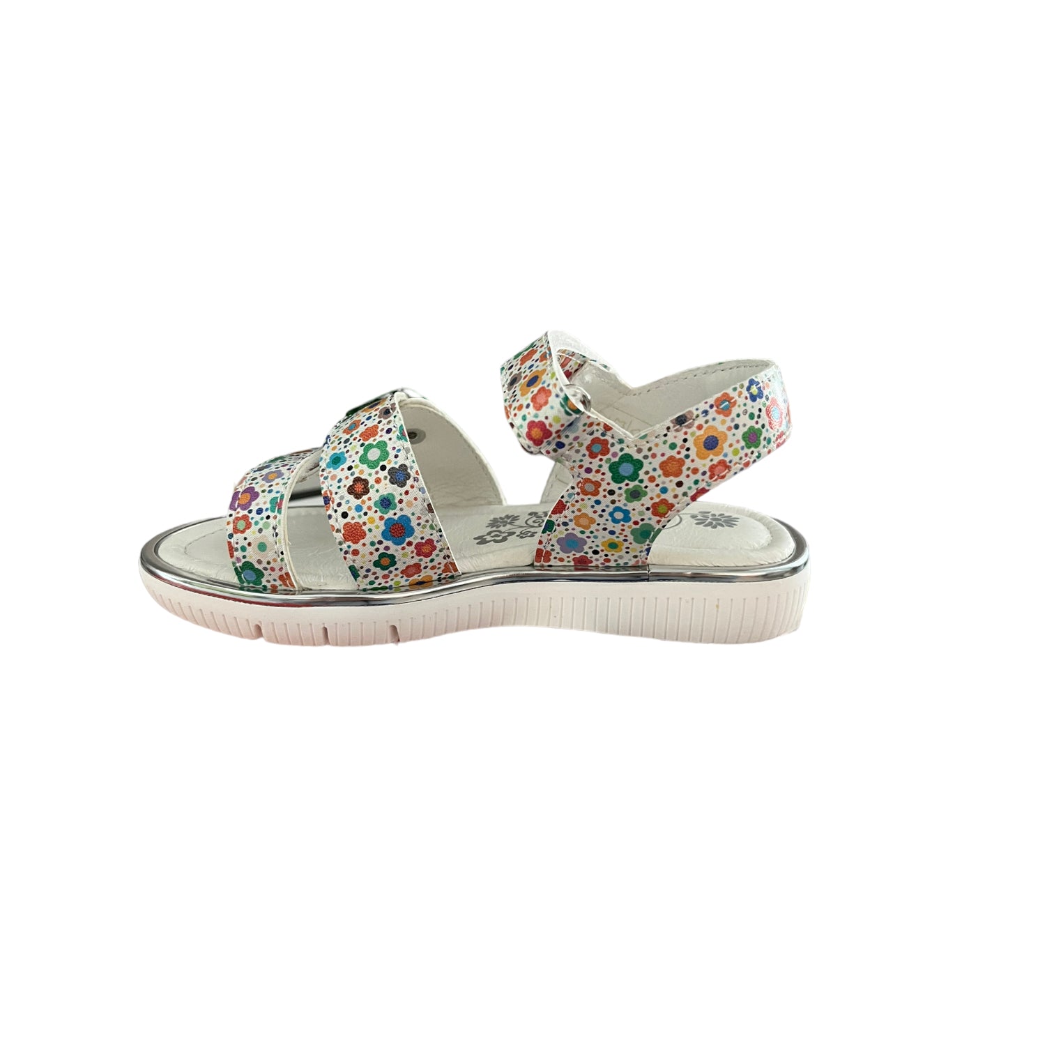 Primigi - Girls white floral leather sandal - 3914122